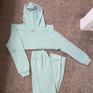 Light Green Hoodie & Swetpants Set